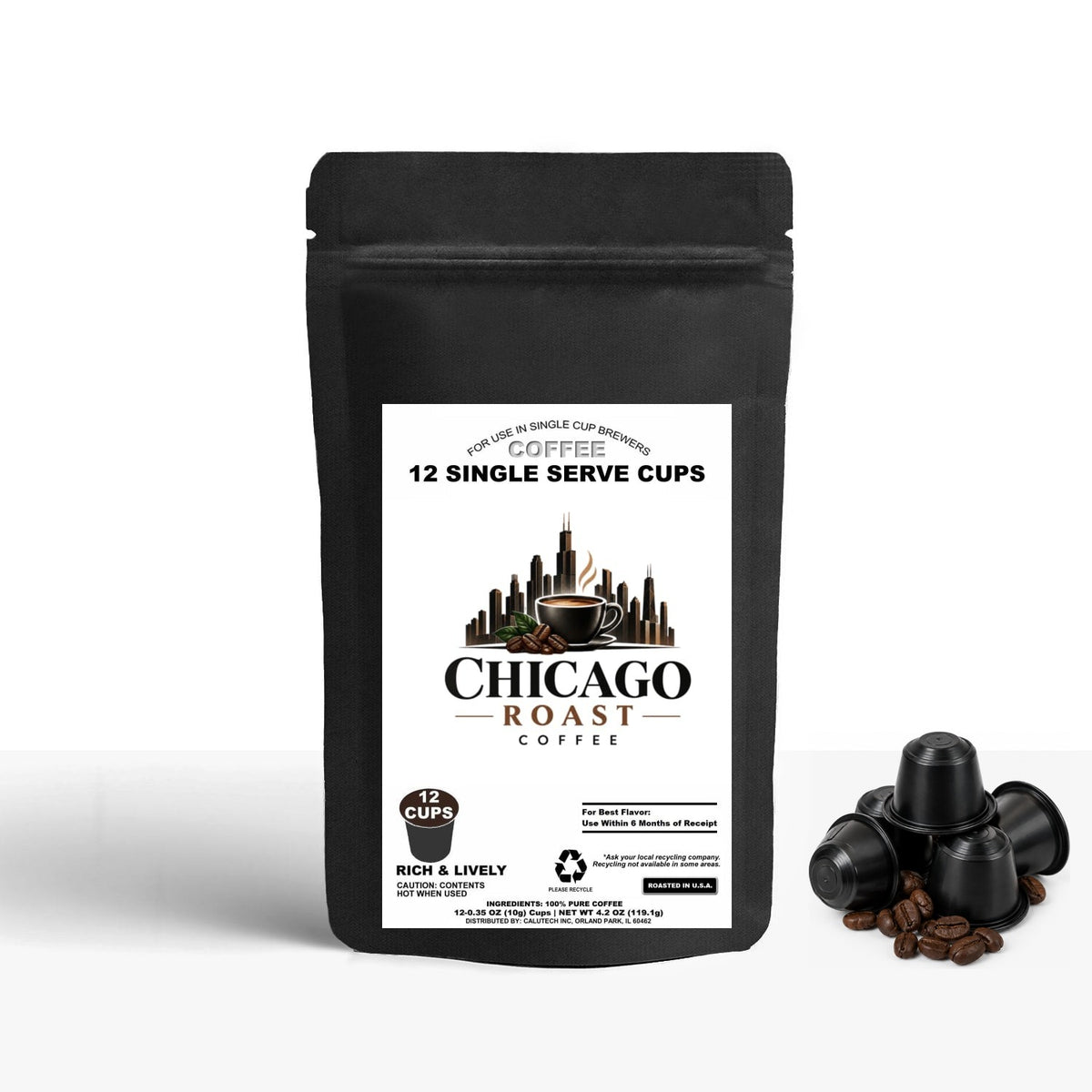 12 Pack Single Serve Coffee Capsules