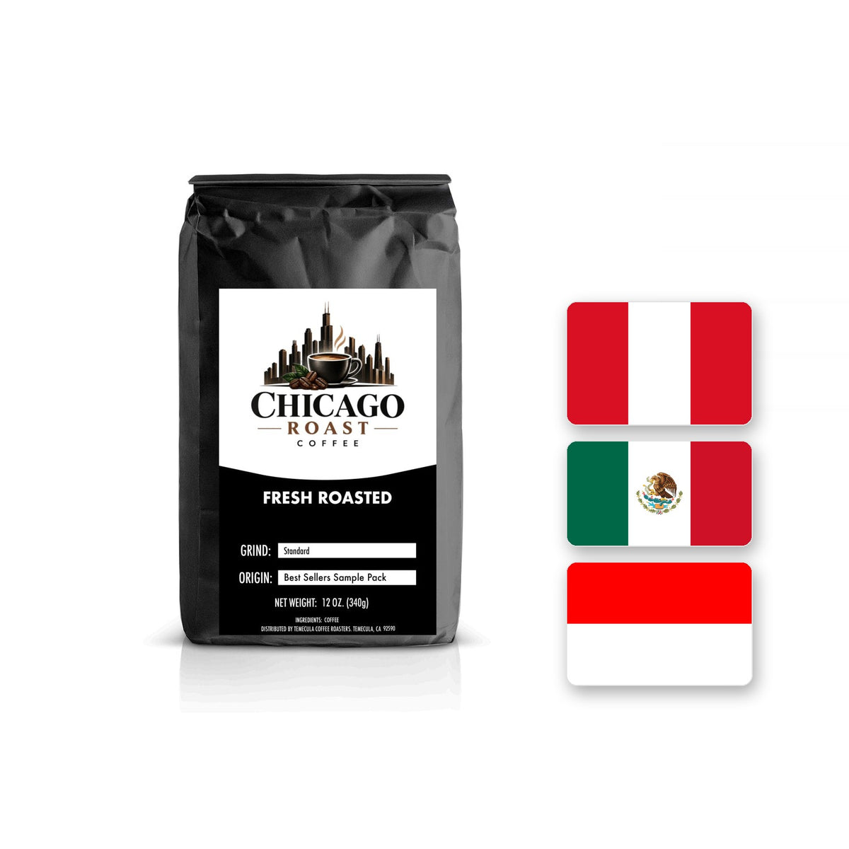 Best Sellers Sample Pack: 6Bean, Cowboy, Breakfast, Peru, Mexico, Bali