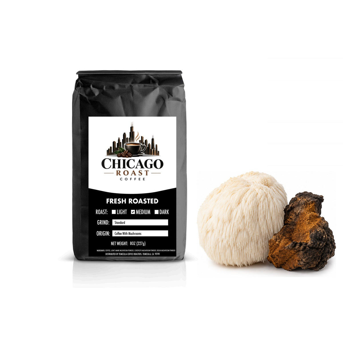 Coffee with Mushrooms Medium Roast